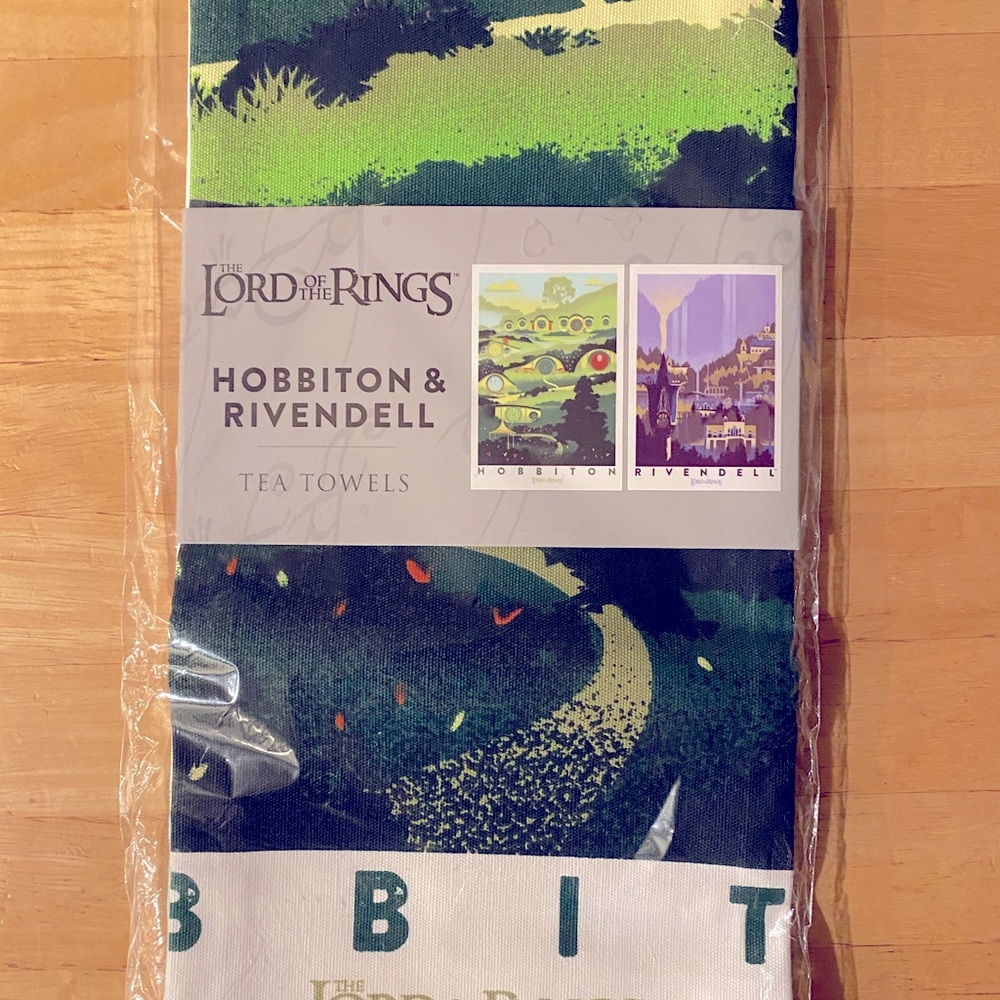 Tea Towel - Rivendell & Hobbiton 2pk